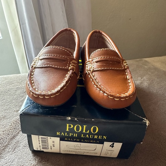 Polo Ralph Lauren leather Telly penny loafer size 4T baby boy - Picture 5 of 7